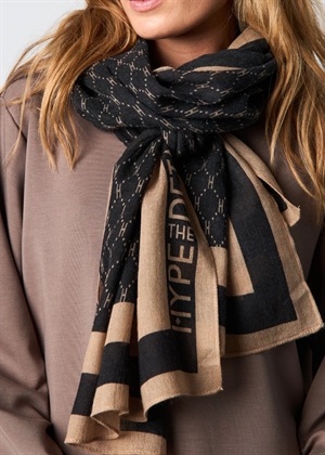 Hype The Detail logo scarf Black/Beige